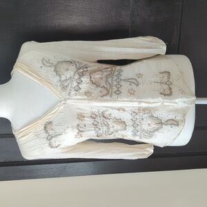 Anthropologie TINY brand embroidered blouse